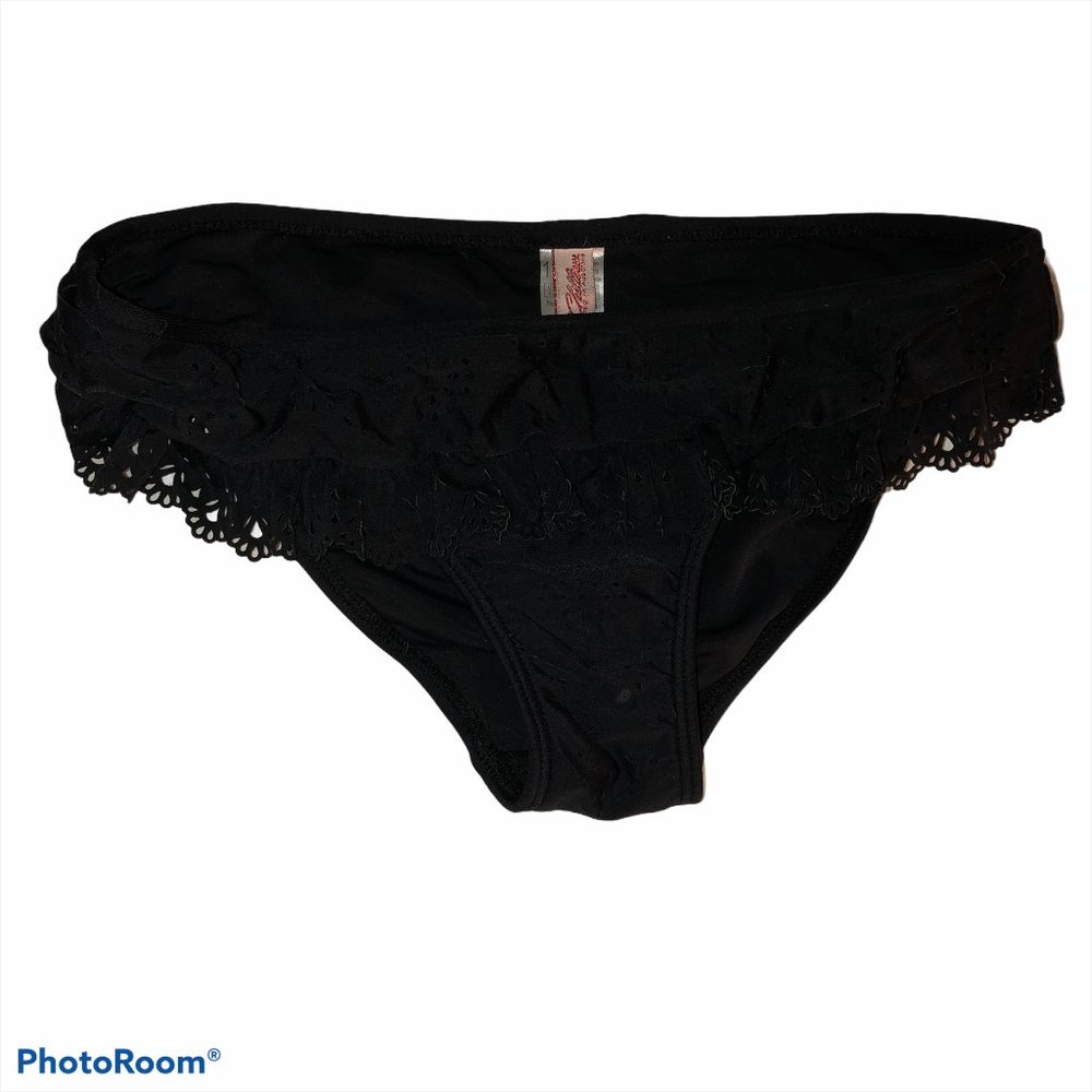 2Chillies Australia charcoal eylet cut out bikini